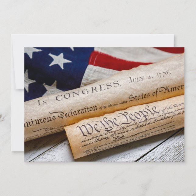 US Founding Documents Inbjudningar (Framsida)