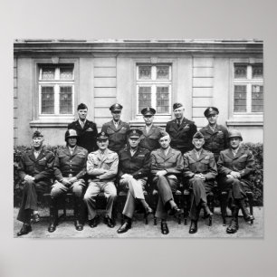 Us-Generals WWII -- Ike Patton, Bradley Poster