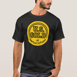 Us-guld spelar T-tröja/C64 - Amstrad - spectrumen T-shirt