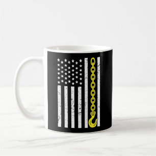 US Gult Thin Line Krok Tow Lastbil American Drive Kaffemugg