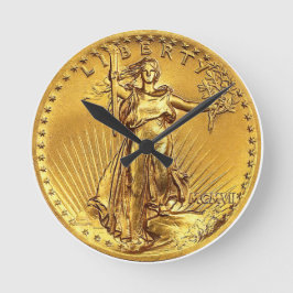US High-Relief St.Gauden $20 Gold Coin Repica Rund Klocka