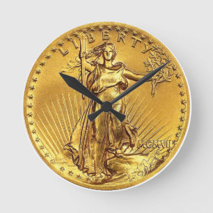 US High-Relief St.Gauden $20 guldmynt replik Rund Klocka
