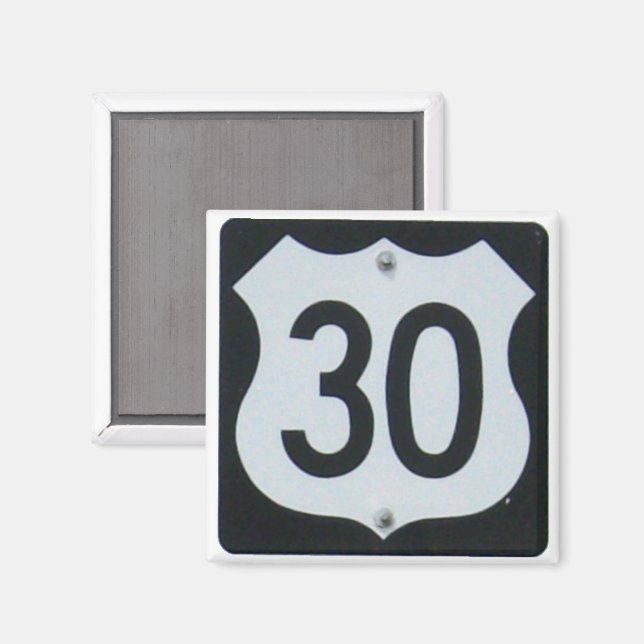 US Highway 30-tecken Magnet (Front/Back)