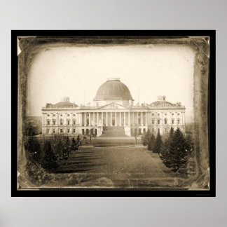US Huvudstad DC Daguerreotype 1846 Poster