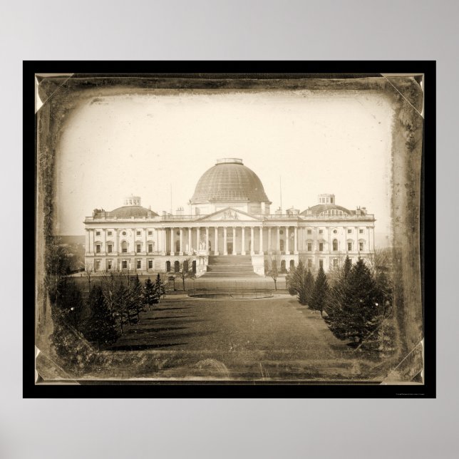 US Huvudstad DC Daguerreotype 1846 Poster (Framsidan)