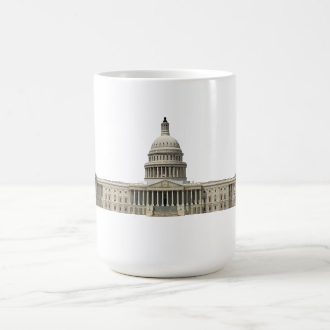 Us-huvudstadbyggnad: Washington DC Kaffemugg (Center)