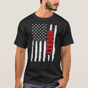 US Ice Hockey USA Practice Flagga American Women M T Shirt