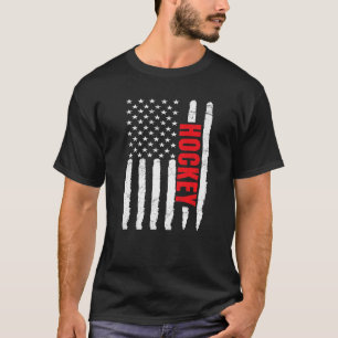 US Ice Hockey USA Practice Flagga American Women M T Shirt