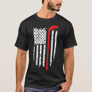 US Ice Hockey USA Practice Flagga American Women M T Shirt