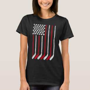 US Ice Hockey USA Practice Flagga American Women M T Shirt