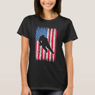 US Ice Hockey USA Practice Flagga American Women M T Shirt