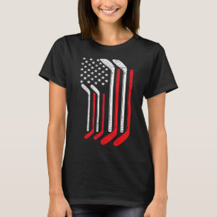 US Ice Hockey USA Practice Flagga American Women M T Shirt
