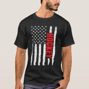 US Ice Hockey USA Practice Flagga American Women M T Shirt