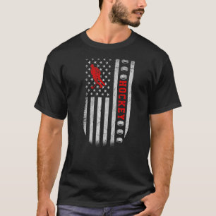 US Ice Hockey USA Practice Flagga American Women M T Shirt
