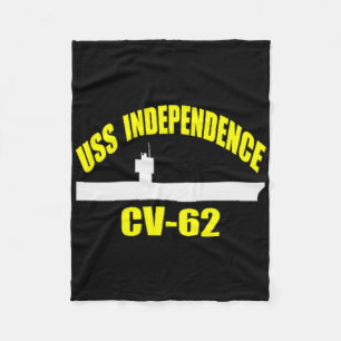 US Independence Cv-62 Aircraft Carrier Far Da Fleecefilt