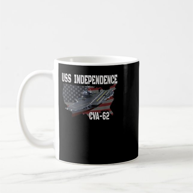 US Independence CVA-62 Aircraft Veterans Kaffemugg (Vänster)