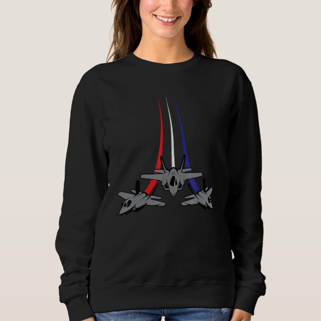 US Jets Flag Patriotic American Happy 4th Of July  T Shirt (Framsida)