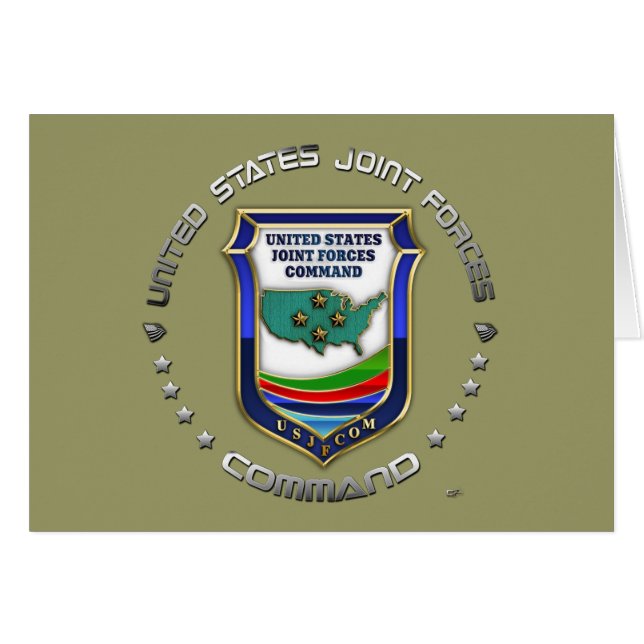 US Joint Forces Command Hälsningskort (Framsidan Horizontal)
