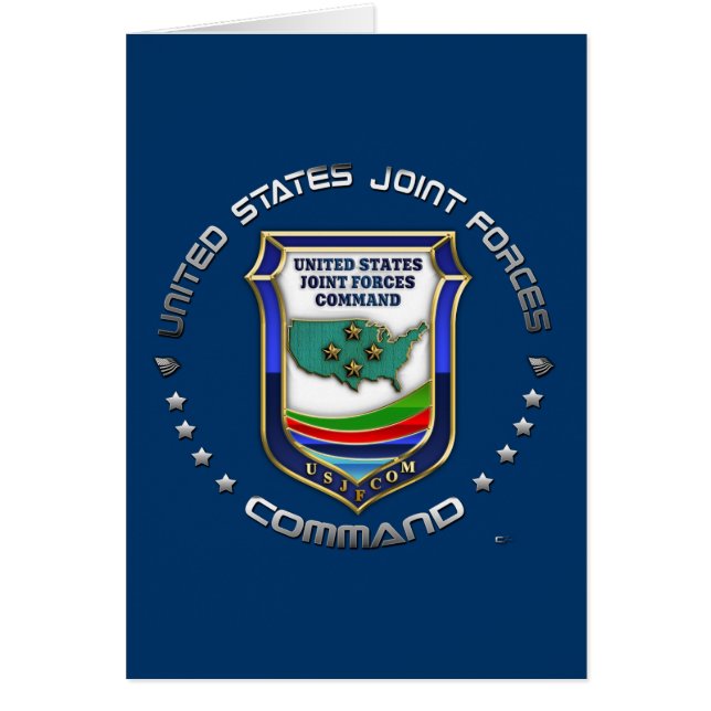 US Joint Forces Command Hälsningskort (Framsidan)