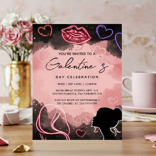 US Kärlek Cute Maka Tonåring Girl Galentines Day H Inbjudningar