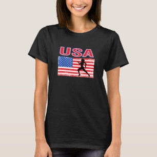 US Kärlek Track and Fält Summer Games American Fl T Shirt