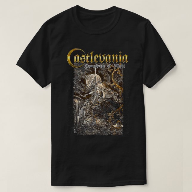 US Konami Castlevania Symphony Bo Art 01 T Shirt (Design framsida)