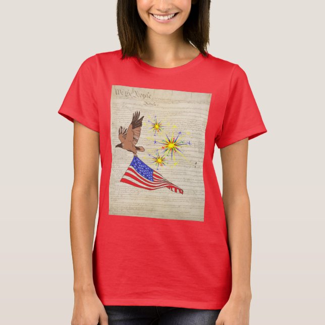 Us-konstitution Tee Shirt (Framsida)