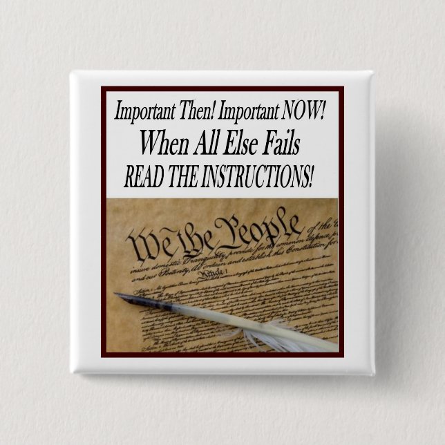 US-KONSTITUTIONEN LÄSTE ANVISNINGARNA KNAPP (Framsida)