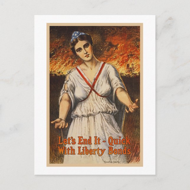 Us-krigförbindelser l5At oss avsluta det snabb Vykort (Framsida)