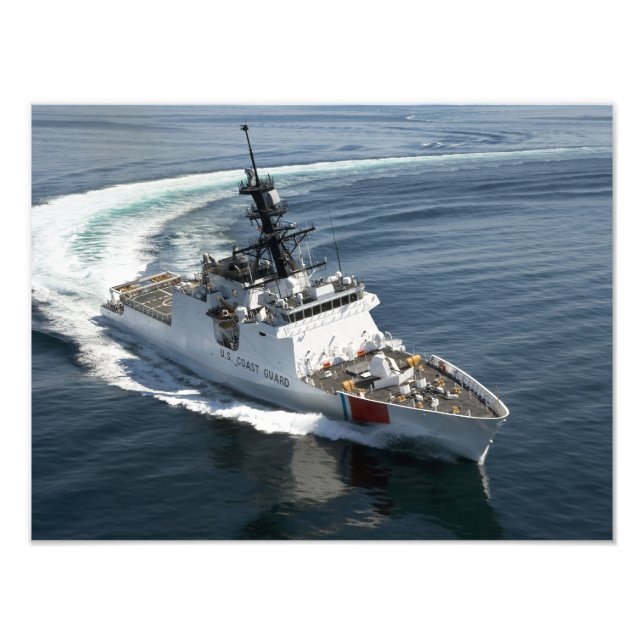 US Kusten Guard Cutter Waesche Fototryck (Framsidan)