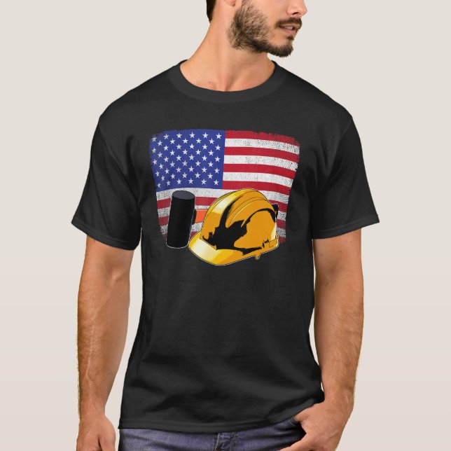 US Labour Day American Labour Movement Tee Manar F (Framsida)