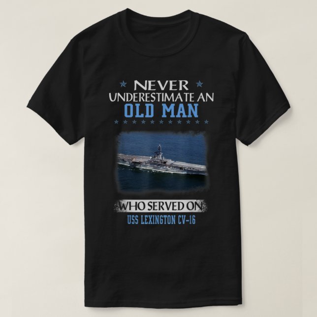 US Lexington CV16 Veterans Day Far T Shirt (Design framsida)