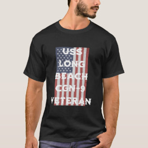 US Long Beach CGN 9 Cruiser Far Veterans Day T Shirt