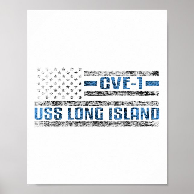 US Long Island Wwii Aircraft Carrier Cve-1 US Arm Poster (Framsidan)