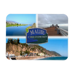 US Los Angeles - Malibu - Lagoon - Pier - strand Magnet