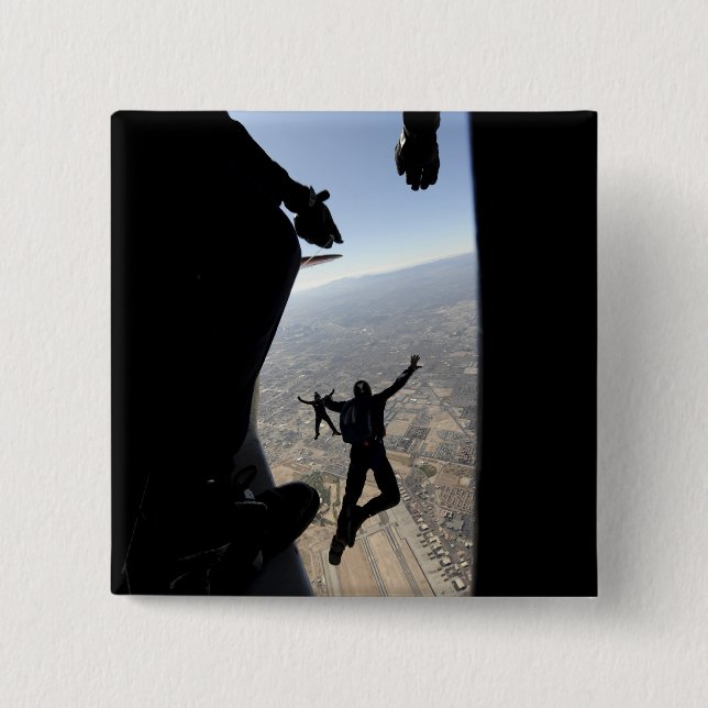 US Luft Force Academy Fallskärm Team Knapp (Framsida)