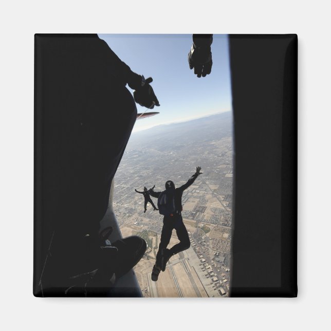 US Luft Force Academy Fallskärm Team Magnet (Framsidan)