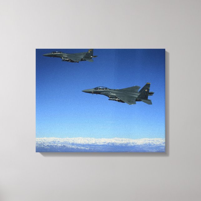 US Luft Force F-15E Strejka Eagles 2 Canvastryck (Framsida)