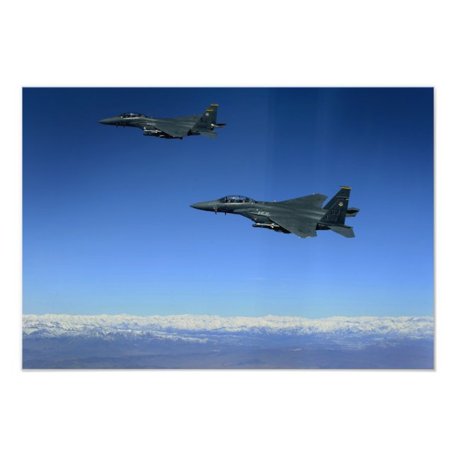 US Luft Force F-15E Strejka Eagles 2 Fototryck (Framsidan)