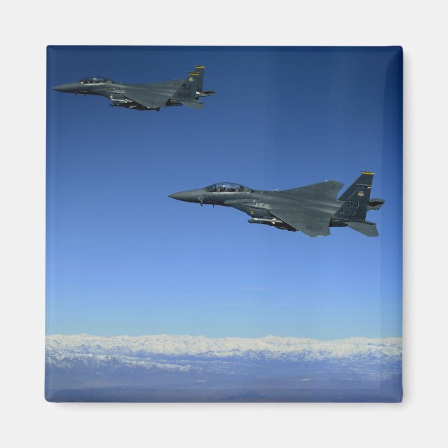 US Luft Force F-15E Strejka Eagles 2 Magnet (Framsidan)