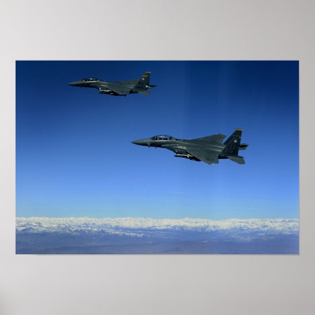 US Luft Force F-15E Strejka Eagles 2 Poster (Framsidan)