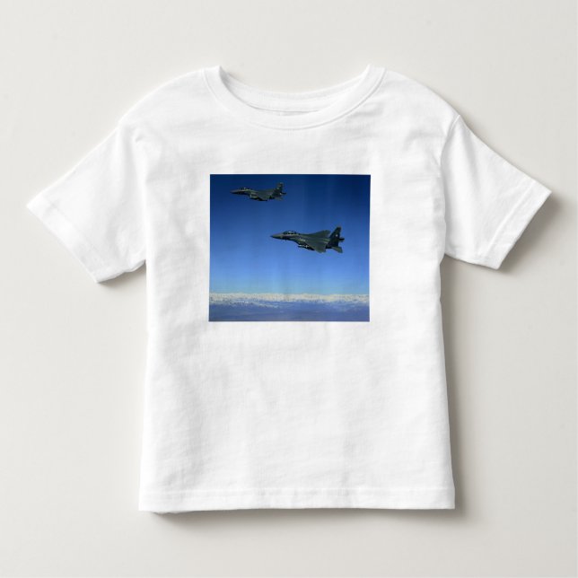 US Luft Force F-15E Strejka Eagles 2 T-shirt (Framsida)