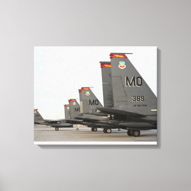 US Luft Force F-15E Strejka Eagles Canvastryck (Framsida)