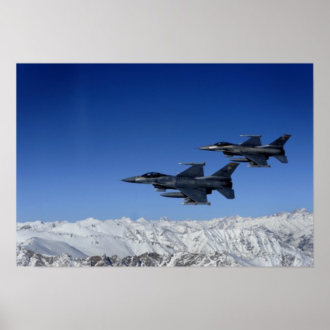 US Luft Force F-16 Fighting Falcons Poster (Framsidan)
