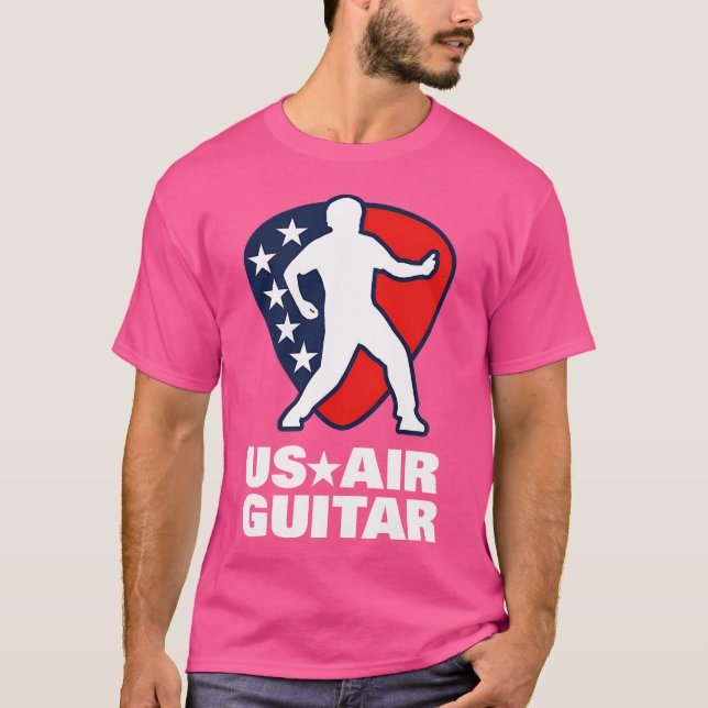 US Luft Guitar Shirt För manar kvinnor Barn T (Framsida)