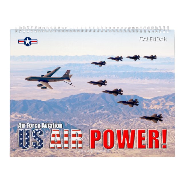 US LUFT STRÖM! luft Force Aviation Kalender (Omslag)