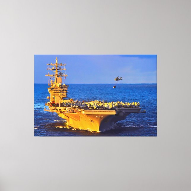 US LUFTFARTYG - CVN-69 40 x 60 Canvastryck (Framsida)