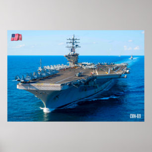 US LUFTFARTYG - CVN-69 POSTER