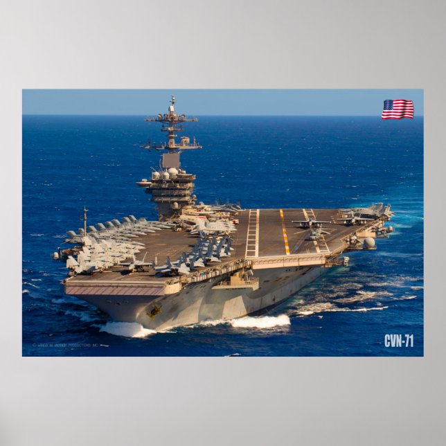 US LUFTFARTYG - CVN-71 POSTER (Framsidan)