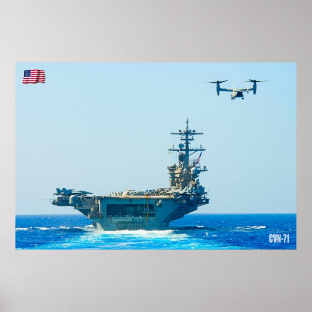 US LUFTFARTYG - CVN-71 POSTER (Framsidan)
